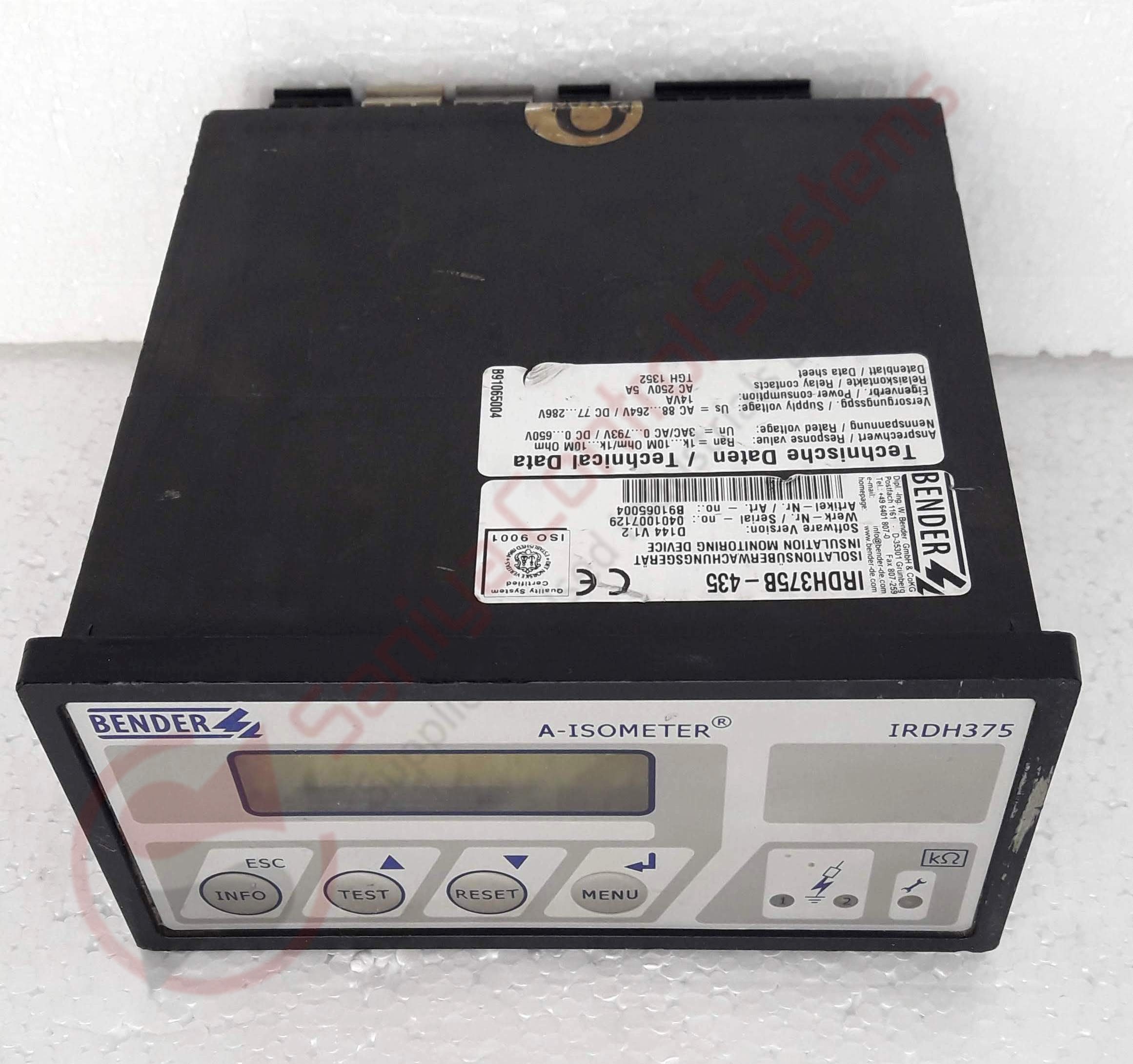 Bender Irdh375b 435 Insulation Monitoring Device