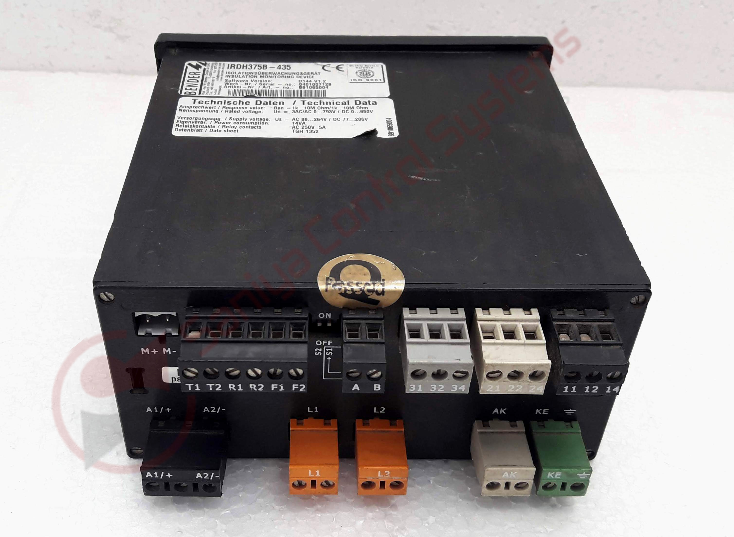Bender Irdh375b 435 Insulation Monitoring Device