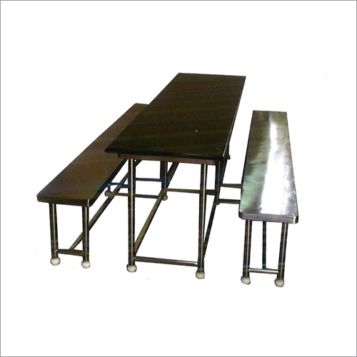 Stainless Steel Canteen Dining Table - Durable 60x36 inches | Ideal for Indoor and Outdoor Use, Sleek Design