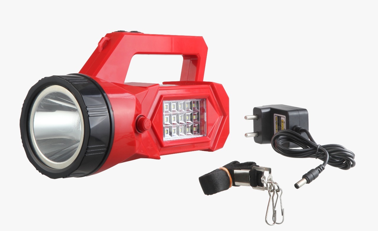 Globeam - Solar Kisan Torch With 1 Amp Fast Charger And Belt , Model: Globeam Arjun Kisan Torch