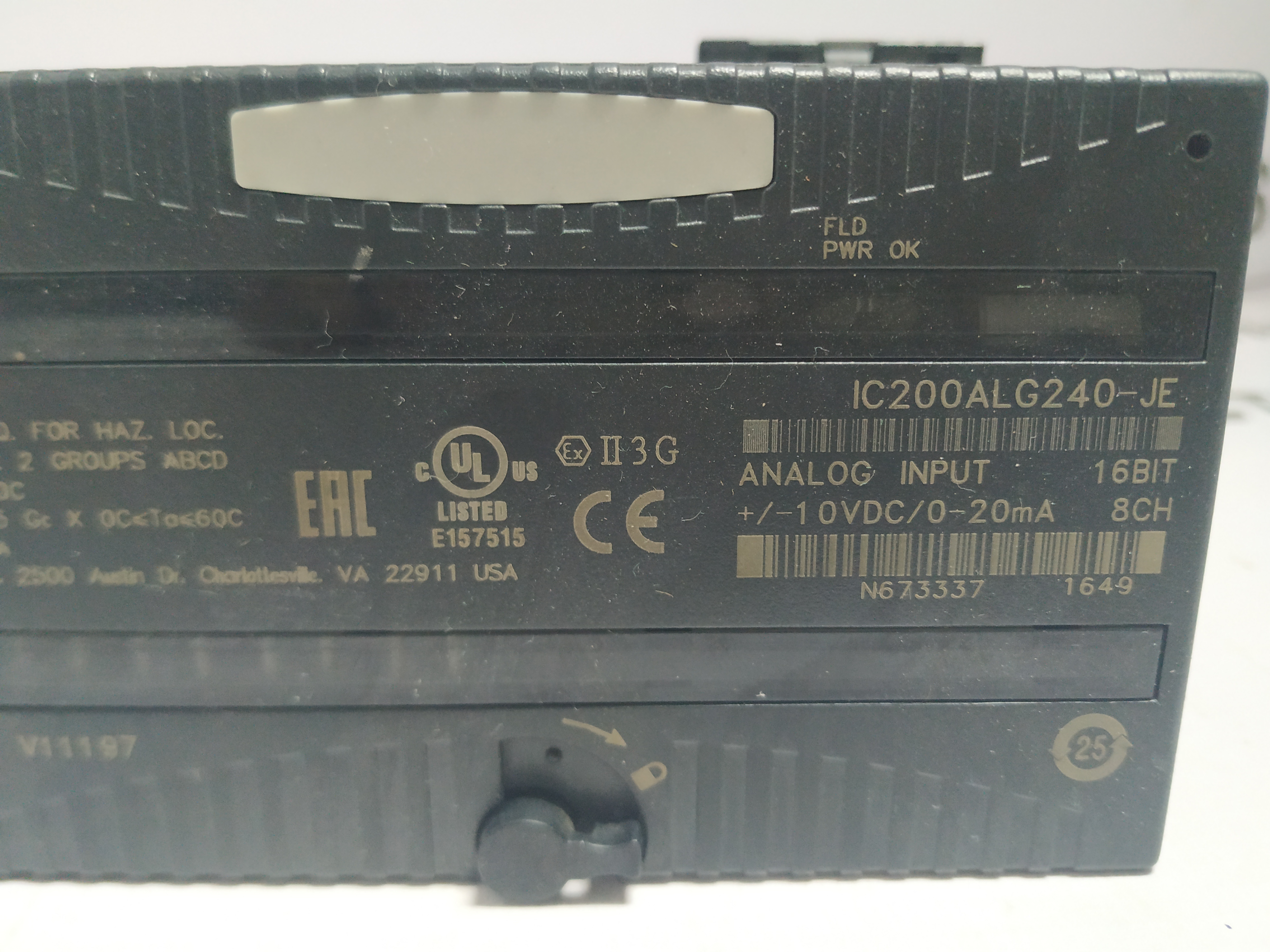 Ge Fanuc Versamax Module Ic200alg240-je
