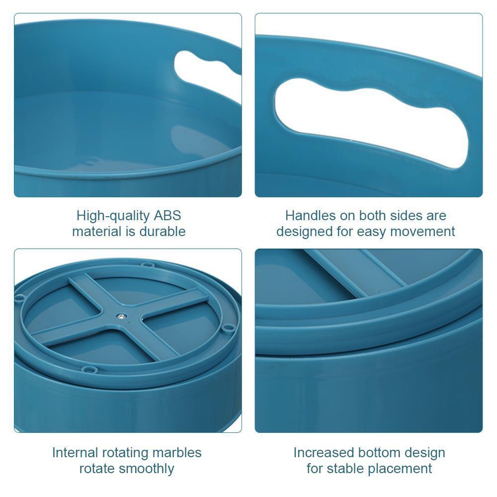 Round Rotating Storage Box 360 Degree Rotatable Storage Rack