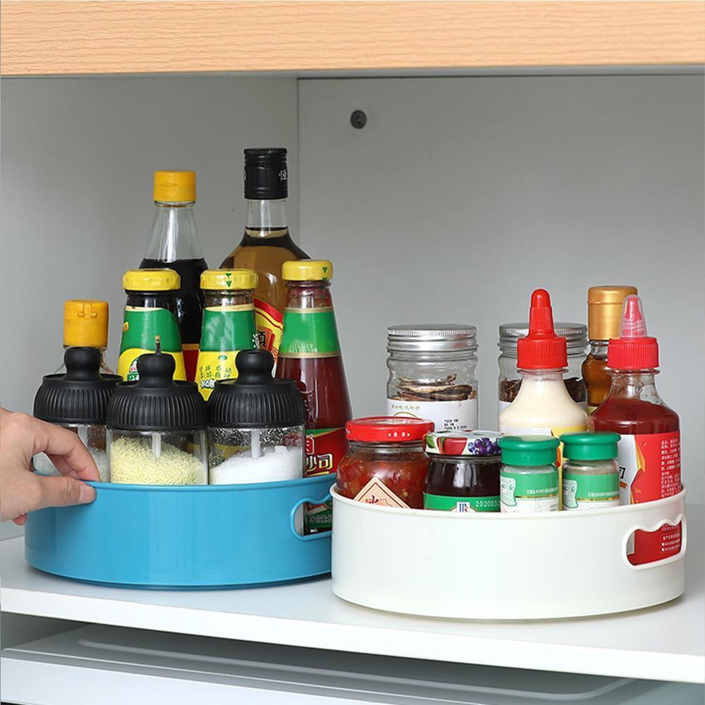 Round Rotating Storage Box 360 Degree Rotatable Storage Rack