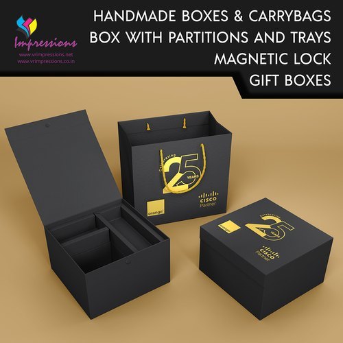 Gift Pack Boxes - Paper Material, Customised Size, Pink Color | Offset Printing, Embossing & Foiling Finishing For Festive Gift Packaging