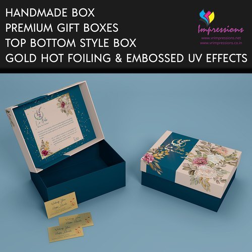 Gift Pack Boxes - Paper Material, Customised Size, Pink Color | Offset Printing, Embossing & Foiling Finishing For Festive Gift Packaging