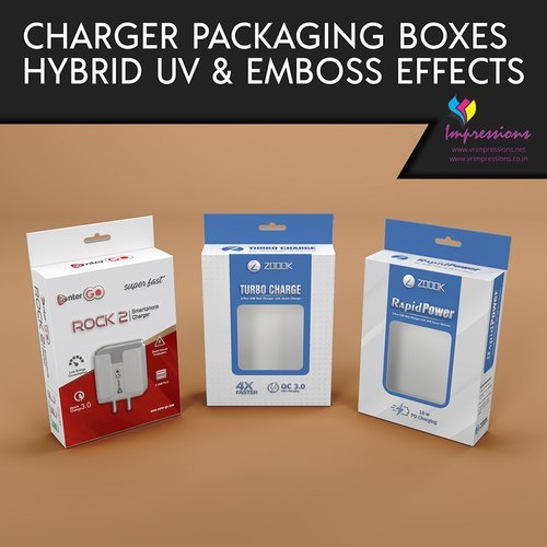 Charger Boxes With Hybrid Uv And Embossing