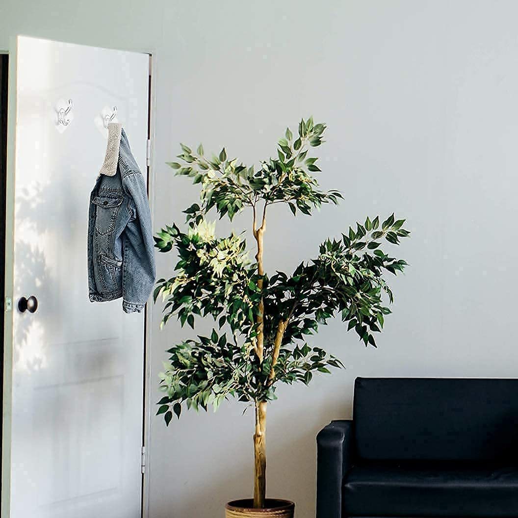 1 Hook Sticker - Plastic, Rectangular | Waterproof & Moisture-proof, Stylish Inverted S Shape, Ultra Strong Adhesion, Quick Installation