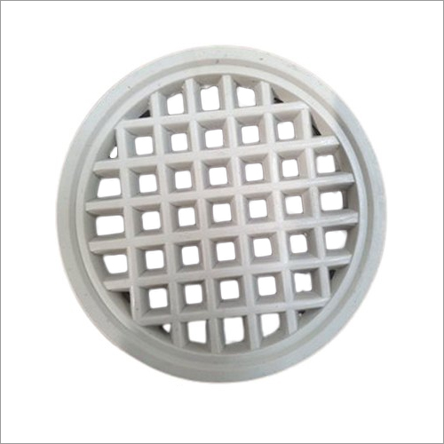 PVC Floor Drains - PVC Material, 4 Inch Size, White Color, 10mm Thickness | Rigid Hardness, Designed for Bathroom Fitting