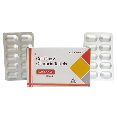 Cefixime and Ofloxacin Tablets - General Medicine, 500mg Dosage as Per Doctor's Instruction | Suitable for All, Store in Dry Place