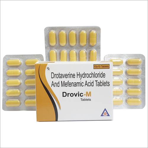 Drotaverine Hydrochloride and Mefenamic Acid Tablets - General Medicine, Suitable for All | Dosage as Per Doctor Instruction, Store in Dry Place
