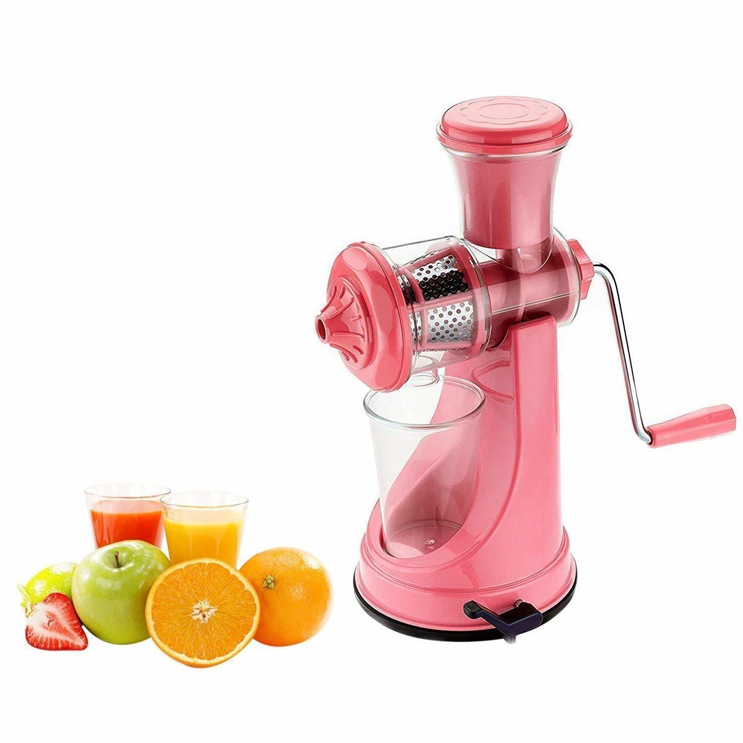 Hand Fruit Juicer - Impact-resistant Bpa-free Plastic, 14x12x12 Cm, Multi Color | Manual Operation, Detachable Parts, Easy To Clean, Portable Design