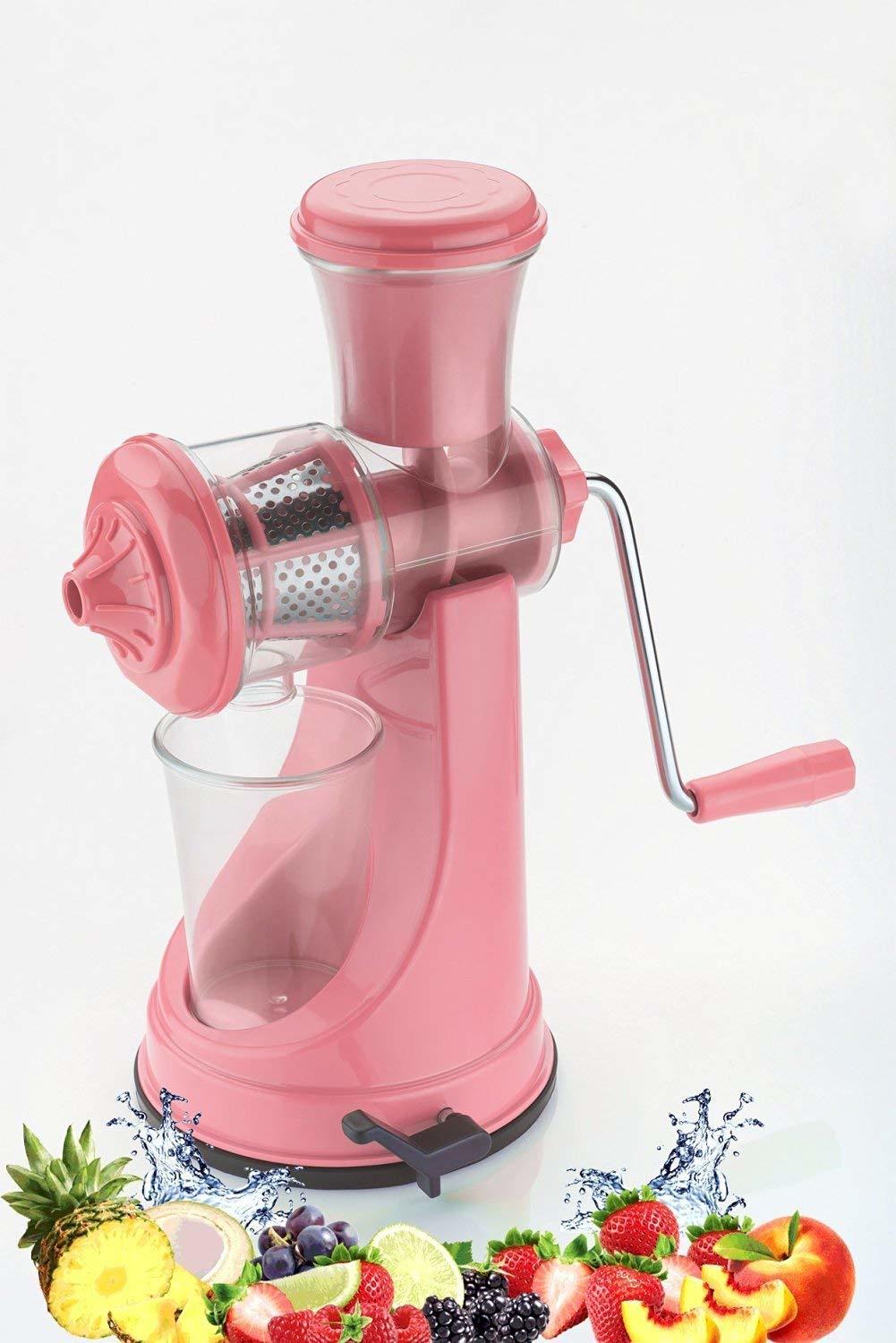 Hand Fruit Juicer - Impact-resistant Bpa-free Plastic, 14x12x12 Cm, Multi Color | Manual Operation, Detachable Parts, Easy To Clean, Portable Design