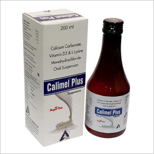 Liquid 200Ml Calcium And L-Lysine Monohydrochloride Oral Suspension