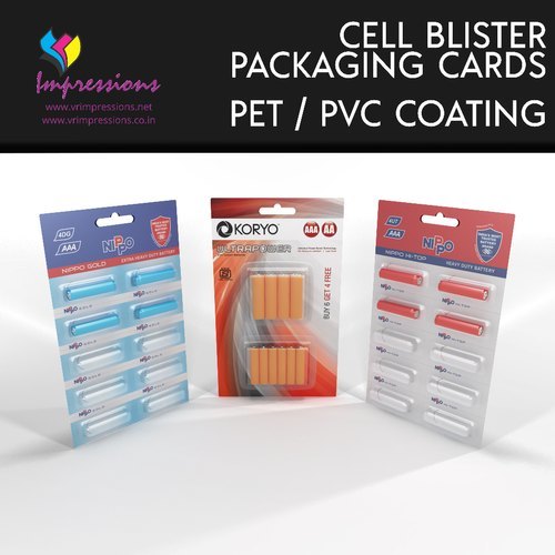 Battery Cell Blister Packaging Cards