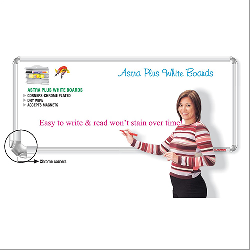 Astra Chrome Plus Writing Board - Plastic, Rectangular, Different Sizes Available | Ideal for School and Coaching Applications, Plain Design