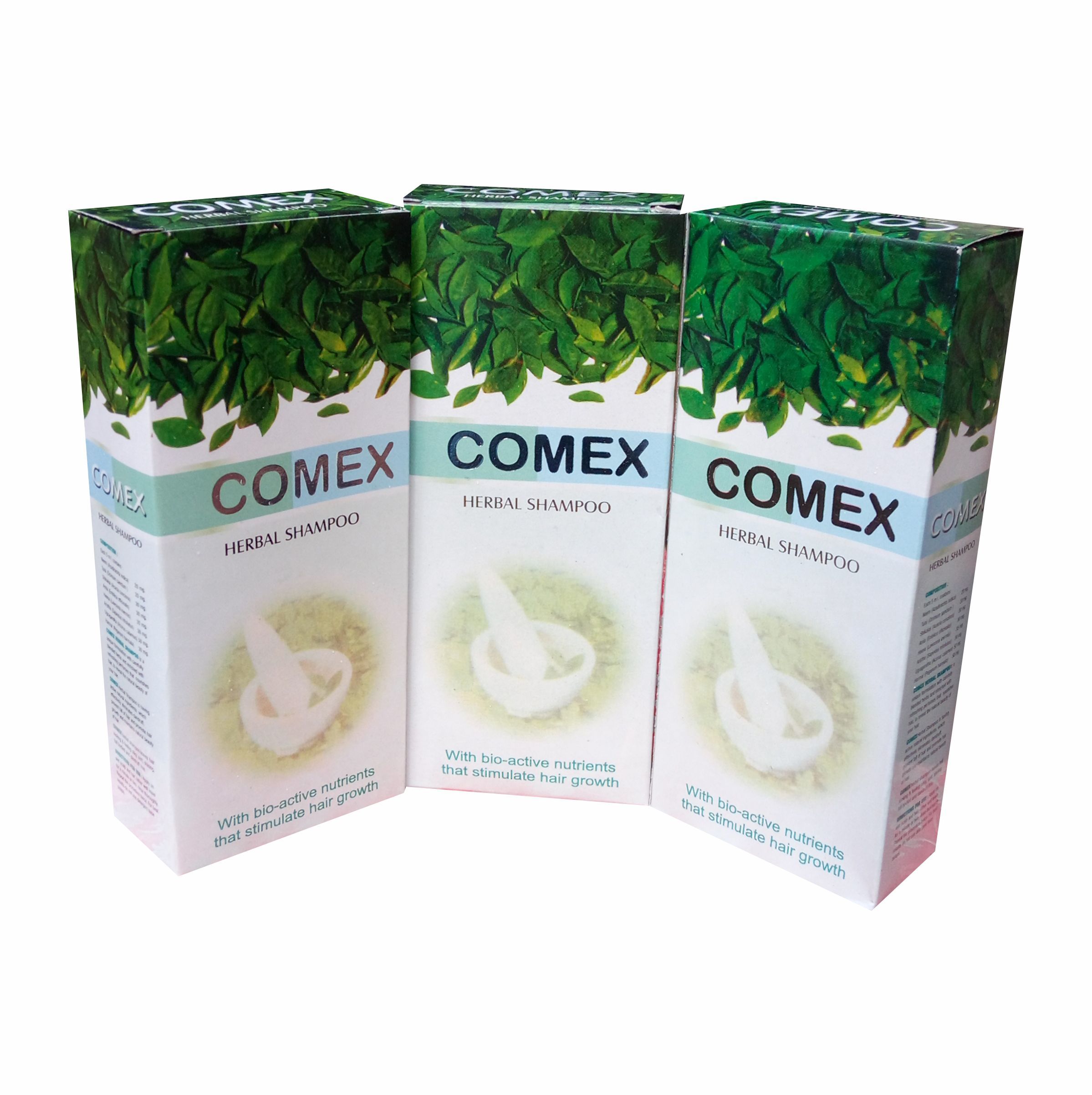 Comex Herbal Shampoo - 100 Ml Bottle, Sulphate Free, Green Color | Anti-dandruff, Boosts Hair Growth, Rejuvenates Hair Shine, For Dense & Healthy Hair