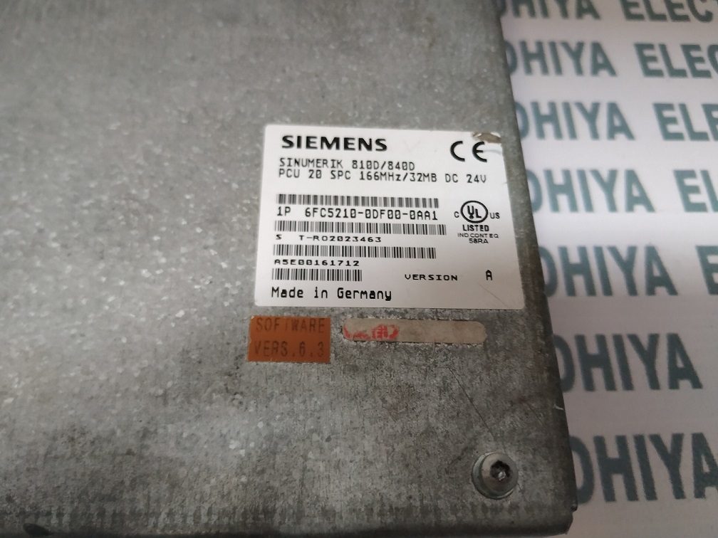 Siemens Sinumerik Pcu 6fc5210-0df00-0aa1