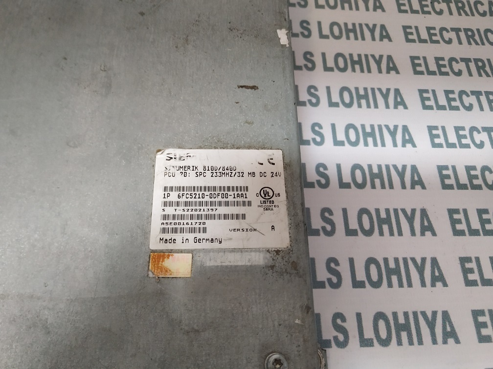 Siemens Sinumerik Pcu 6fc5210-0df00-1aa1