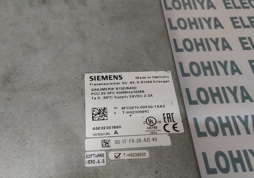 Siemens Sinumerik Pcu 6fc5210-0df00-01aa3