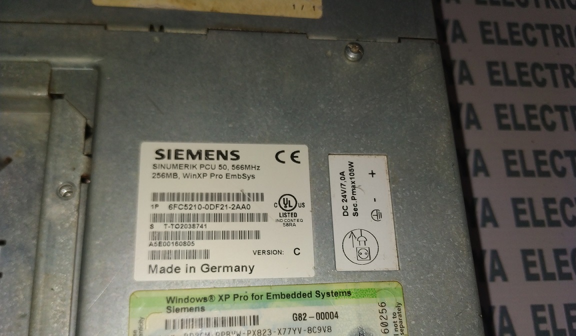 Siemens Sinumerik Pcu 6fc5210-0df21-2aa0