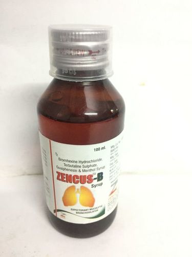 टरबुटालाइन सल्फेट 1.25 मिलीग्राम गुआइफेनेसिन 50 मिलीग्राम ब्रोमहेक्सिन एचसीएल 2 मिलीग्राम मेन्थॉल 0.5 मिलीग्राम