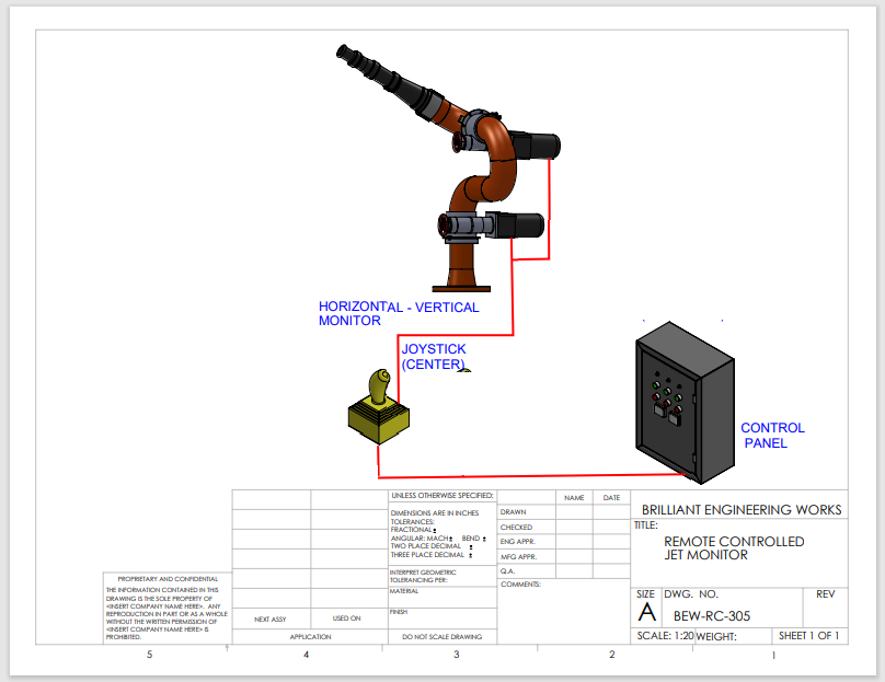 Automatic Oscillating Water Monitor - Application: For Fire