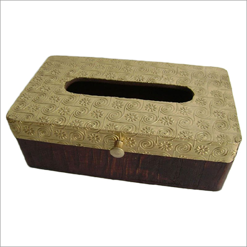 Laser Engraved Wooden Gift Boxes - Natural Wood, 18 X 18 X 12 Inch, Multicolor Gemstone Painting | Decorative Rectangular Design