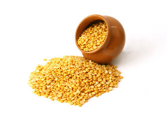 Toor Dal - Organic Dried Pigeon Peas, Yellow Split, 50 Lbs | 100% Purity, 3% Broken, 2% Admixture, 12% Moisture, Natural Grain Size