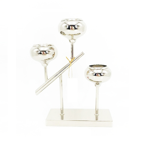 Candle Holder - Handmade Iron Metal In Gold Finish | Elegant Votive Holders For Home Decoration, Business Gifts, And Weddings
