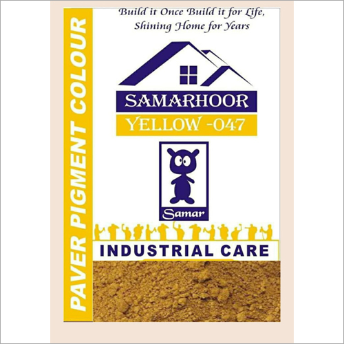 Yellow Paver Block Pigment - Powder Formulation, Premium Grade Chemical-based Pigment For Optimal Paving Solutions