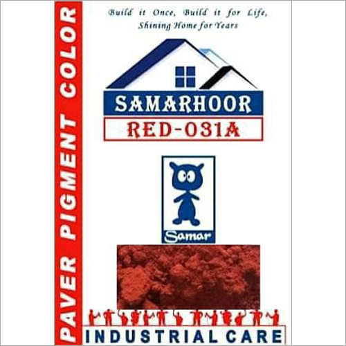 Red Paver Block Pigment Color Application: Industrial