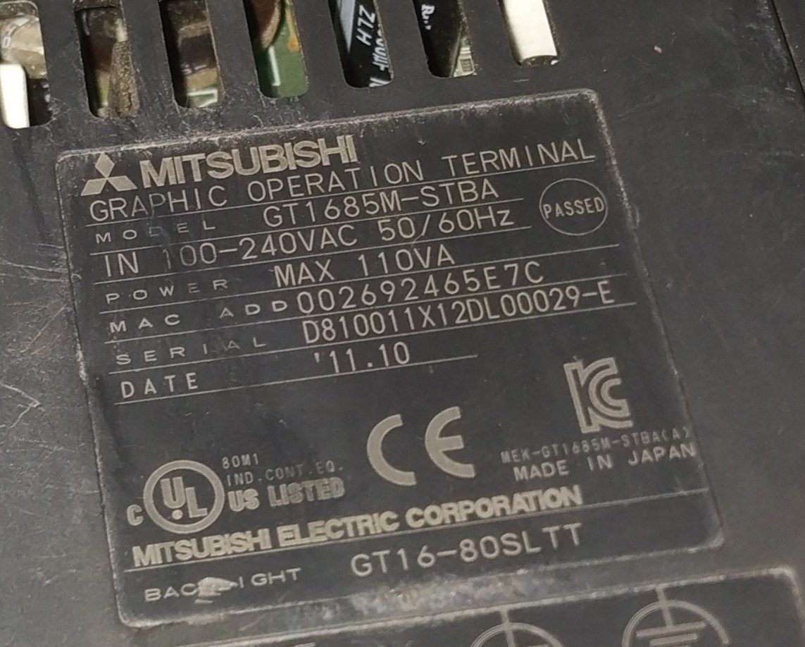 Mitsubishi Gt1685m-stba Hmi