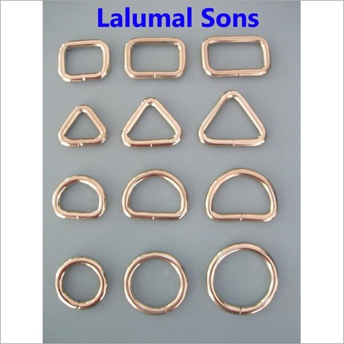 Metal Multi Shape Strap Rings - Mild Steel, Different Sizes Available , Golden Color with Polished Finish and Rugged Design