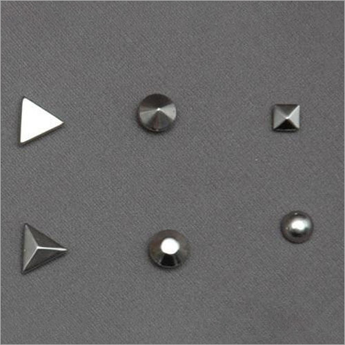 Fancy Metal Stud - Polished Black Finish | Available in Various Designs and Sizes