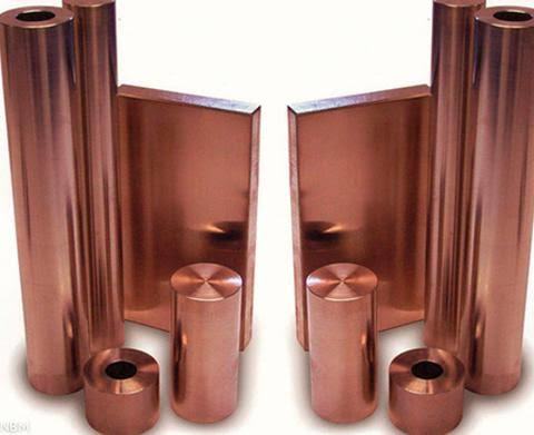 Beryllium Copper Rod - Various Sizes | Hardness 300-400 HB, Tensile Strength 1200-1400 MPa, Density 8.2 g/cm³, Melting Point 1040°C