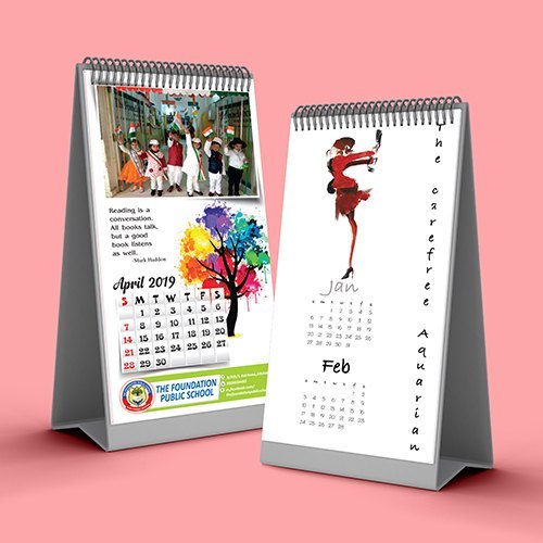 Table Calendar Printing Services - Premium Quality Paper, Custom Sizes Available | Vibrant Color Options, Eco-friendly Inks