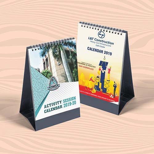 Table Calendar Printing Services - Premium Quality Paper, Custom Sizes Available | Vibrant Color Options, Eco-friendly Inks