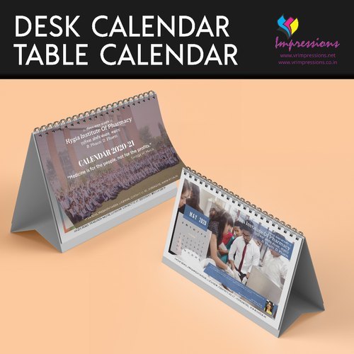 Table Calendar Printing Services - Premium Quality Paper, Custom Sizes Available | Vibrant Color Options, Eco-friendly Inks