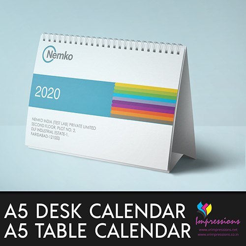 Table Calendar Printing Services - Premium Quality Paper, Custom Sizes Available | Vibrant Color Options, Eco-friendly Inks