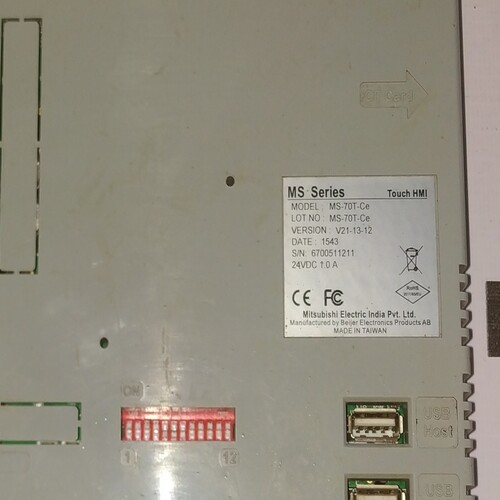 Mitsubishi Ms-70t-ce Hmi