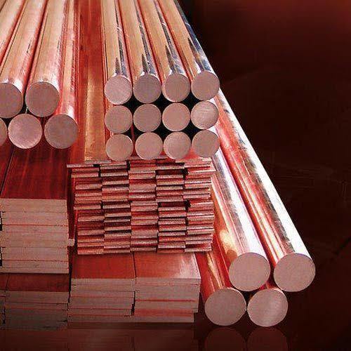 Copper Bars - 99.9% Purity, Various Dimensions | Polished & Mill Finish, Round/Square/Rectangular Shape, ±0.005" Tolerance, Bulk/Bundles Packaging