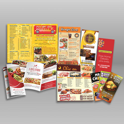 Takeway Menu Cards Printing