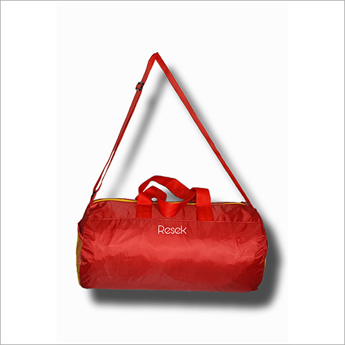 Red Round Duffle Bag