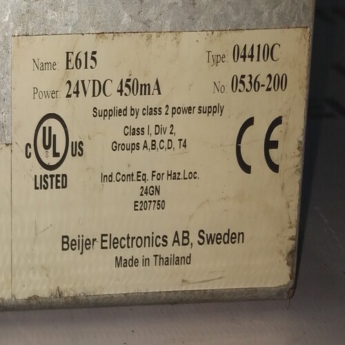 Beijer E615 04410c Hmi
