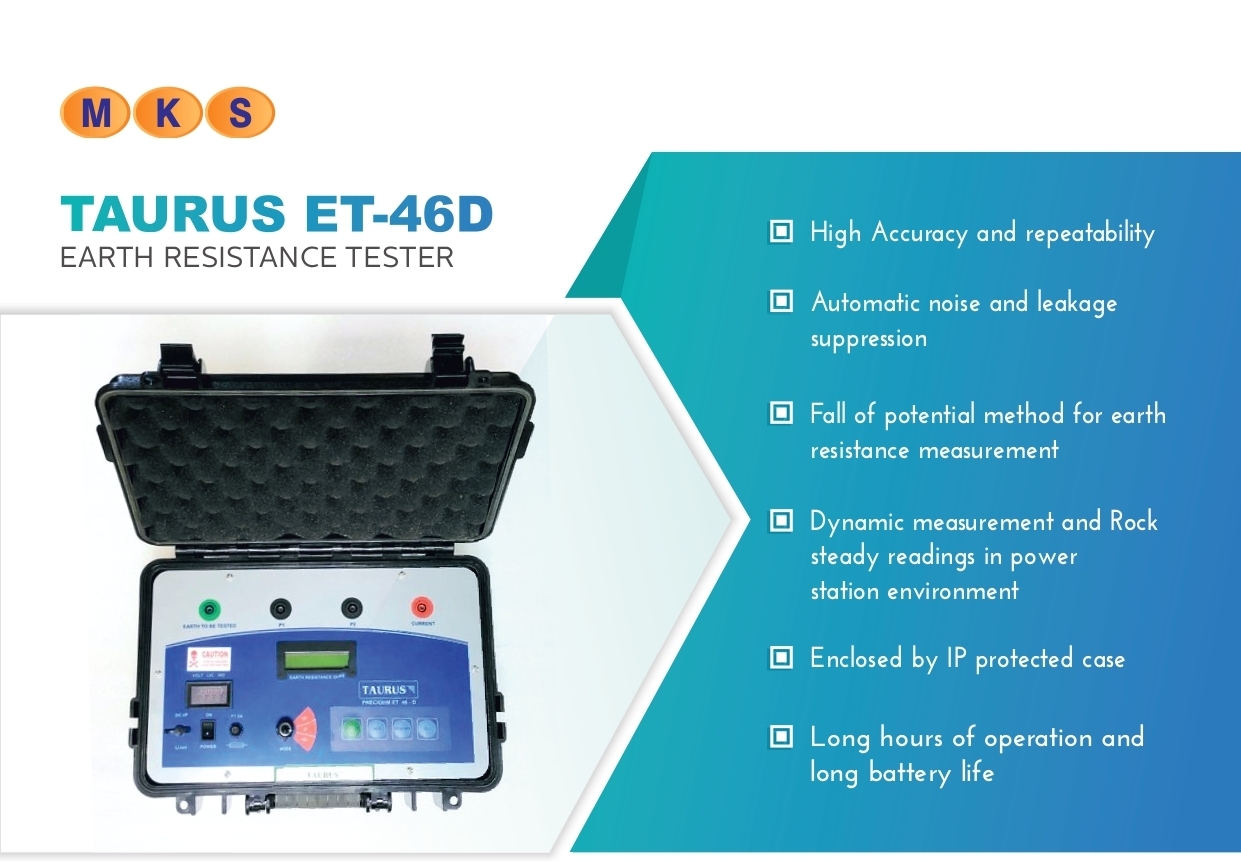Taurus Preciohm Et Power Station Earth Measurement Instrument - Color: Blue