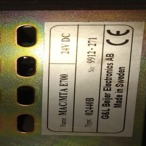 Beijer Mac/mta E700 Hmi