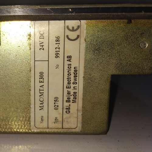 Beijer Mac/mta E300-02750 Hmi
