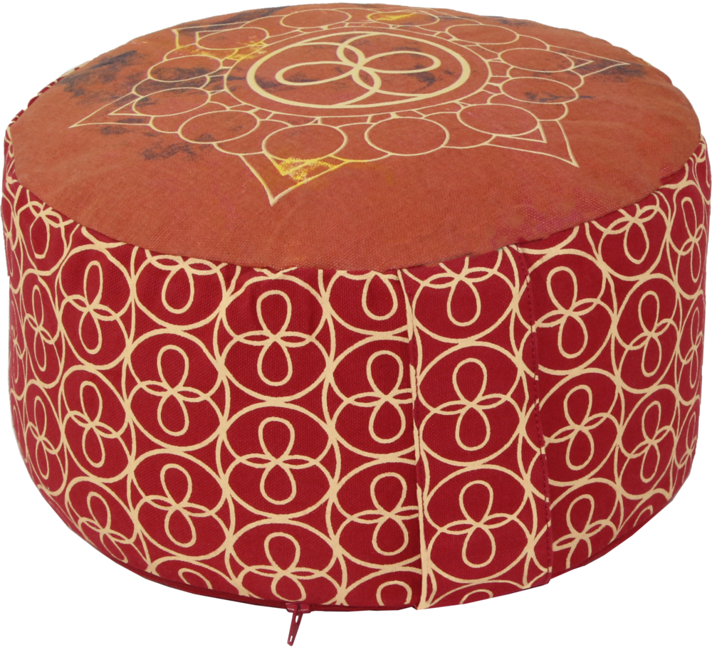 Full Printed Designer Yoga Meditation Cushions Non Pleated Dimensions: 30X15 Cm.  Centimeter (Cm)