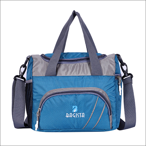 मल्टीकलर कैनवास लंच और पिकनिक बैग