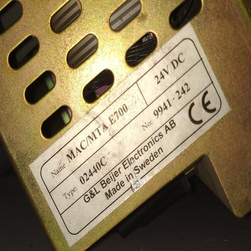 Beijer Mac/mta E700-02440c Hmi